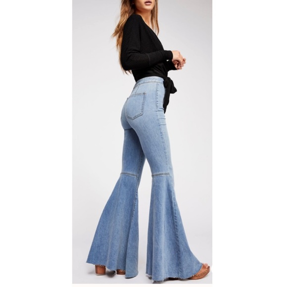 Free People Denim Flare Jeans - Picture 11 of 15